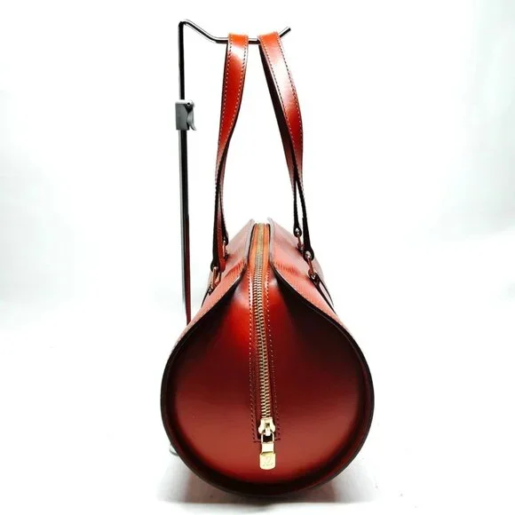 Louis Vuitton LV Hand Bag Soufflot Brown Epi 495-030425